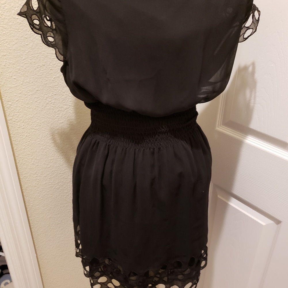 NWT Bar III Black Cap Sleeve Dress.